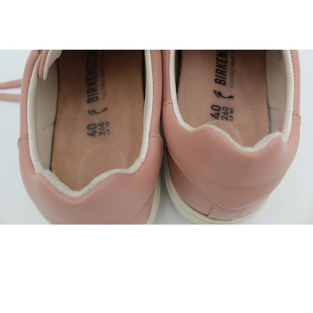 Birkenstock Bend Low Sneaker 40 Womens 9 Pink Leather Lace Up Comfort Minimalist - Picture 7 of 10